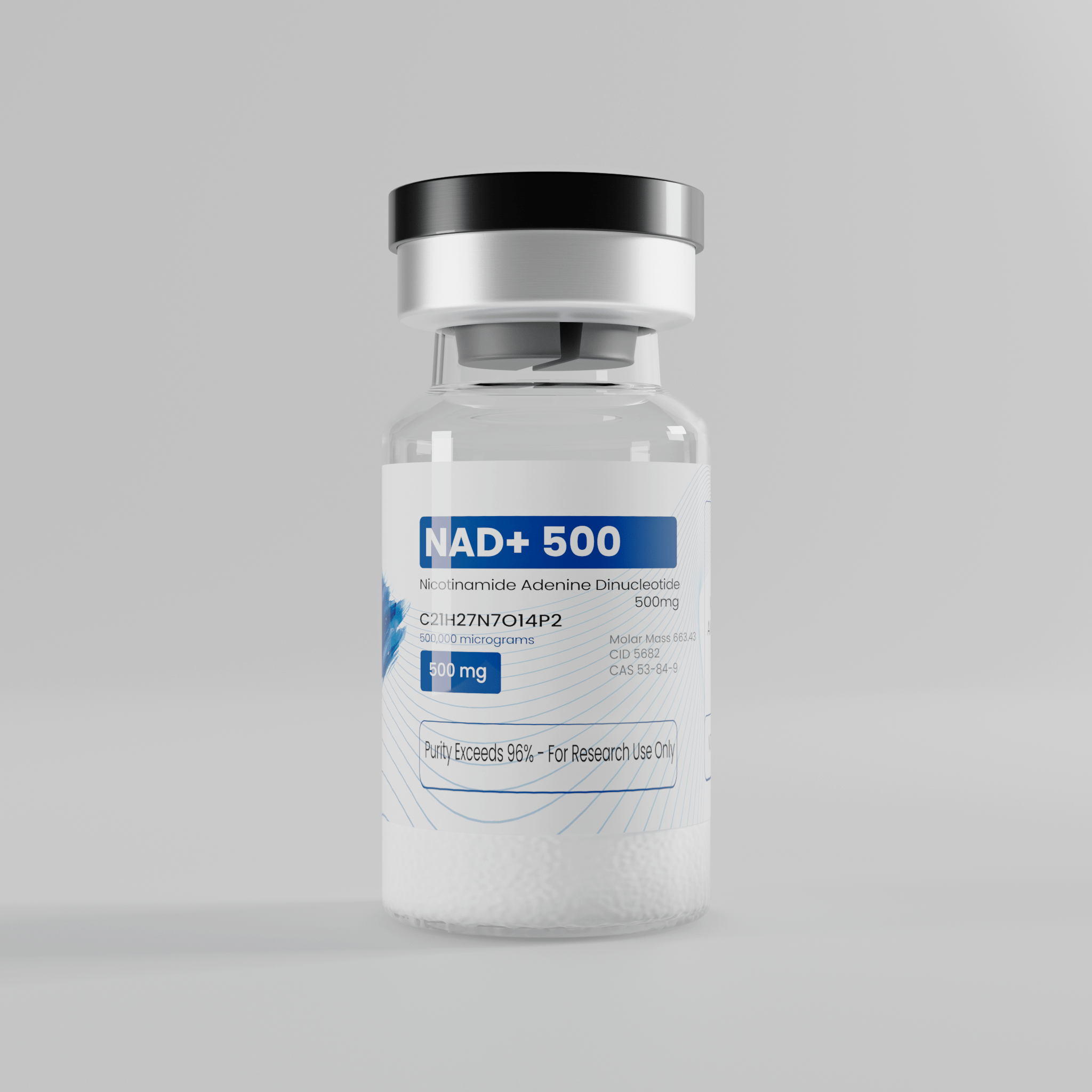 (PH Buffered) NAD+ 500mg Vial (Single Vial)